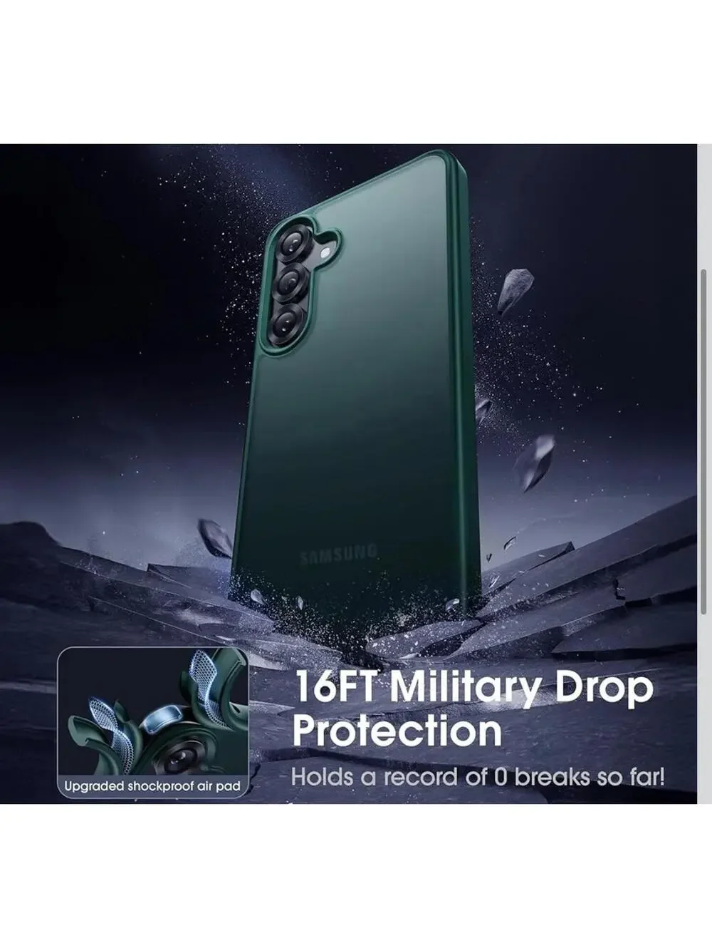 CASEKOO Genuine Official for Samsung Galaxy S25 Plus Case [16FT Military